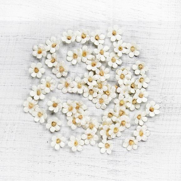 Beaded Micro Petals 60/Pkg - Moon Light