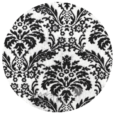 Regal Flocked Paper in Black