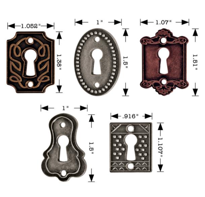 Idea-Ology Metal Keyholes W/Brads