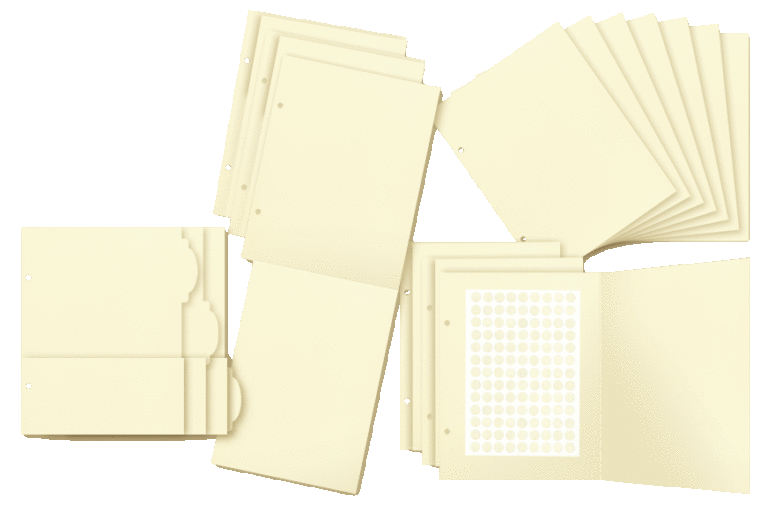 Binder Album with Interactive Pages – white