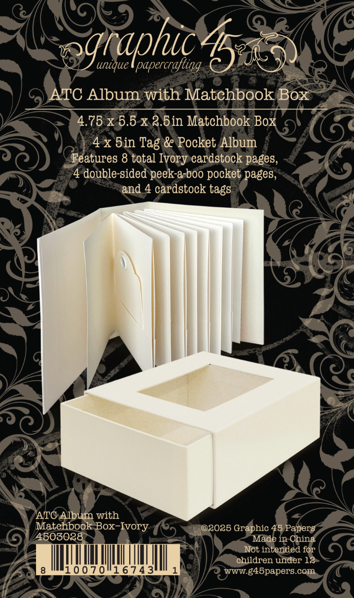 ATC Album with Matchbook Box — Ivory
