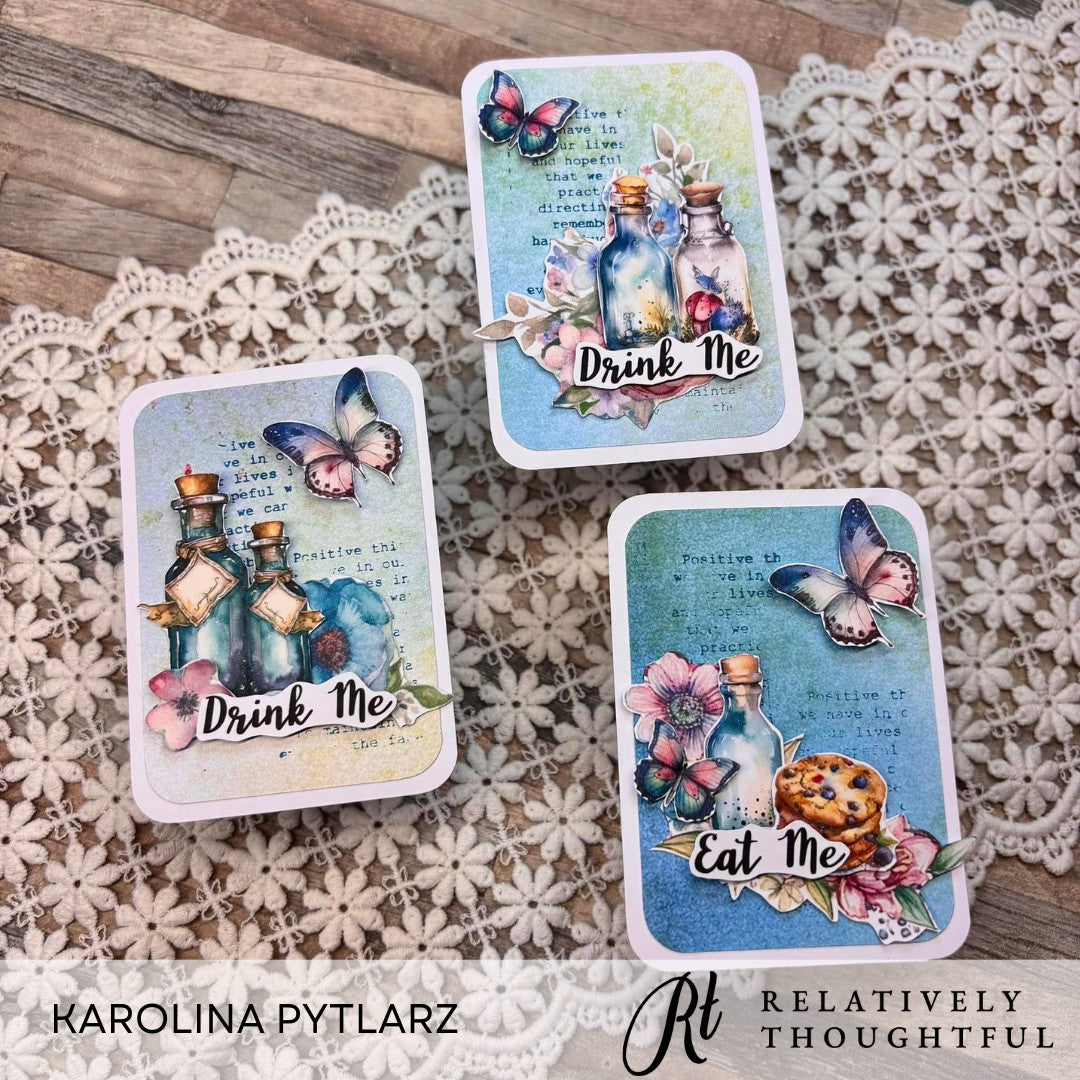 Alice's Tea Party A4 Cutting Pages - Digital Download