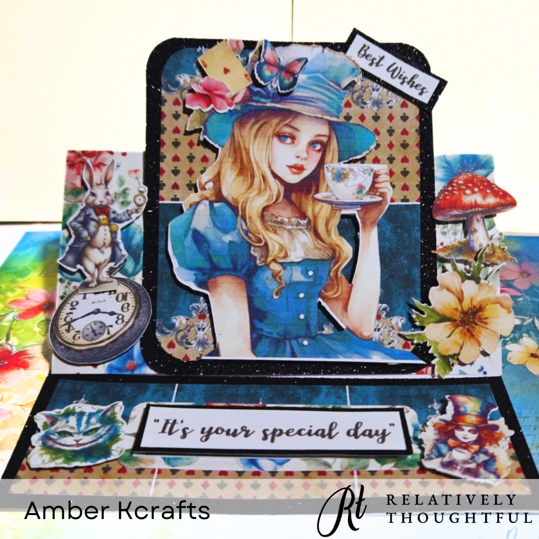 Alice's Tea Party A4 Cutting Pages - Digital Download
