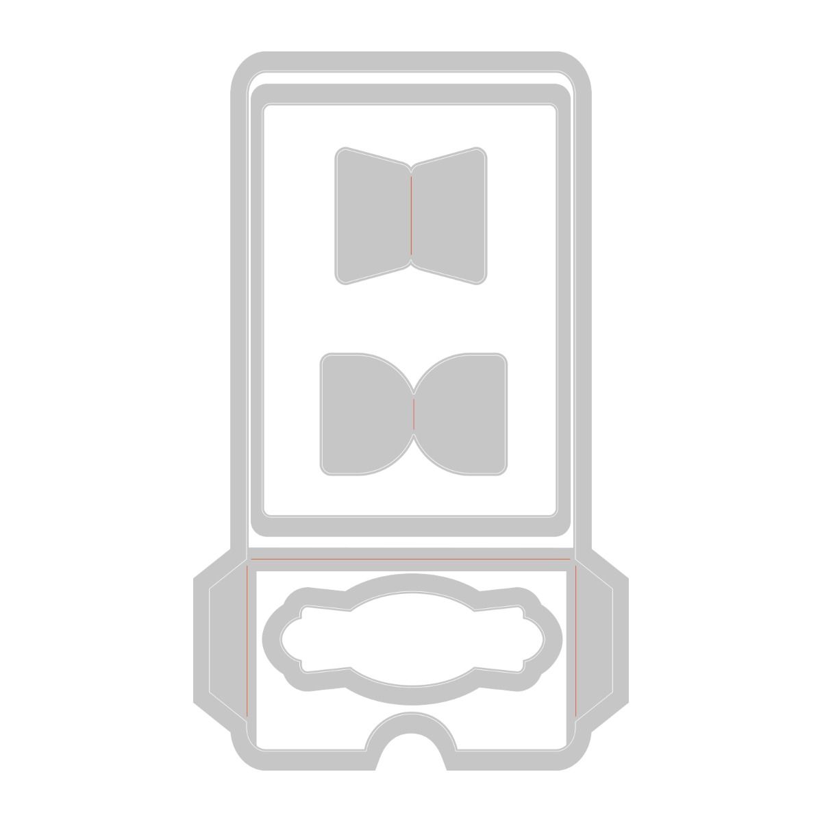 Sizzix Thinlits Die Set 5PK - Library Pocket, ATC Card & Tabs