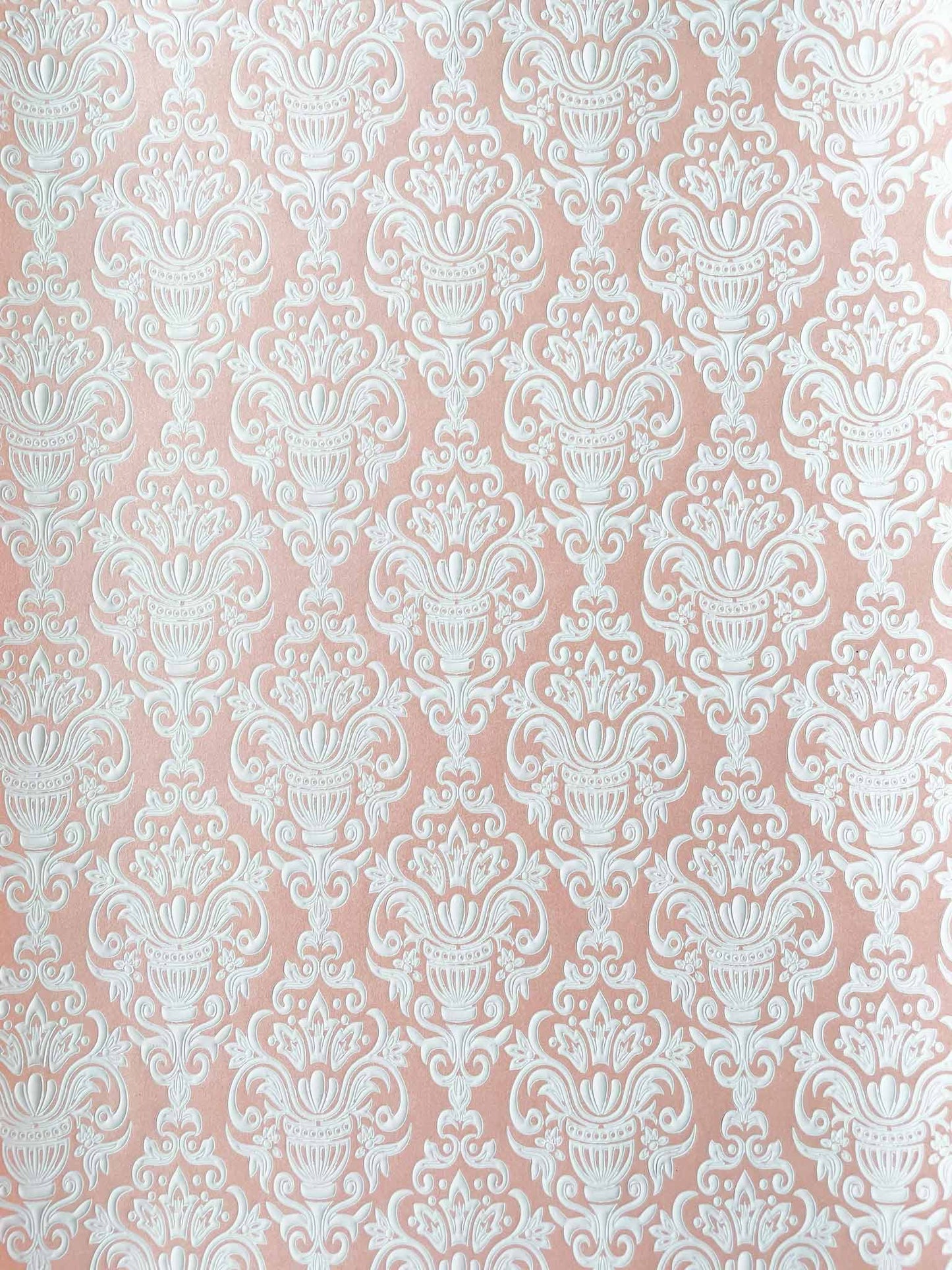 Antoinette Embossed Paper in Pink and White