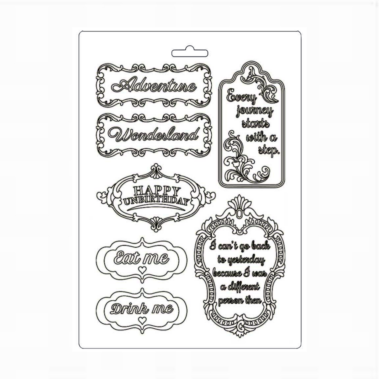 Soft Mould A5 - Alice in Wonderland plates