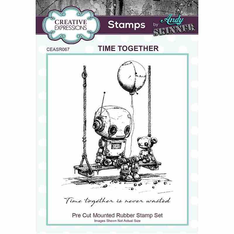 Creative Expressions Andy Skinner Botology Time Together Pre Cut Rubber Stamp