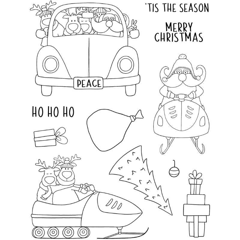 Jane’s Doodles Santa’s Coming To Town