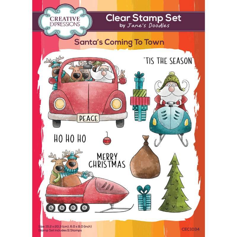 Jane’s Doodles Santa’s Coming To Town
