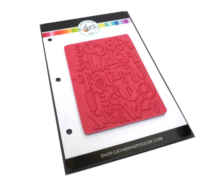 A to Z Background Stamp