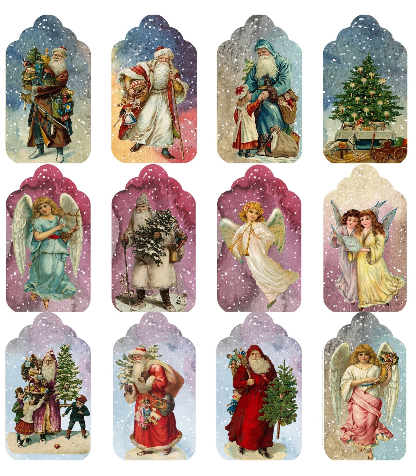 Christmas Vintage Postcards - Papercraft Collection