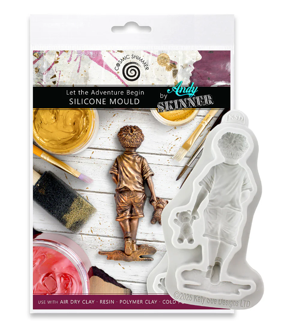 Cosmic Shimmer Let the Adventure Begin Silicone Mould by Andy Skinner
