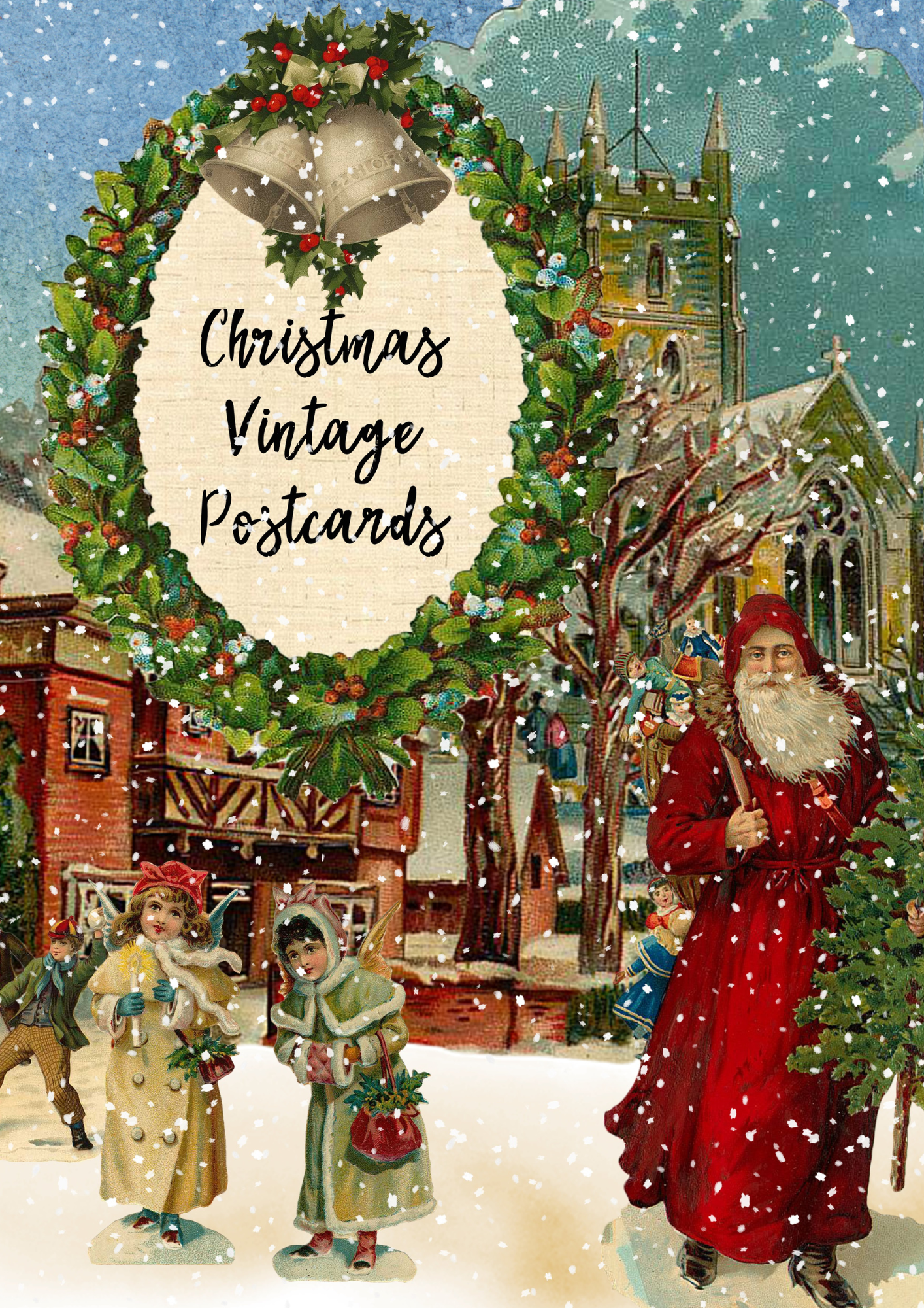 Christmas Vintage Postcards - Digital Download