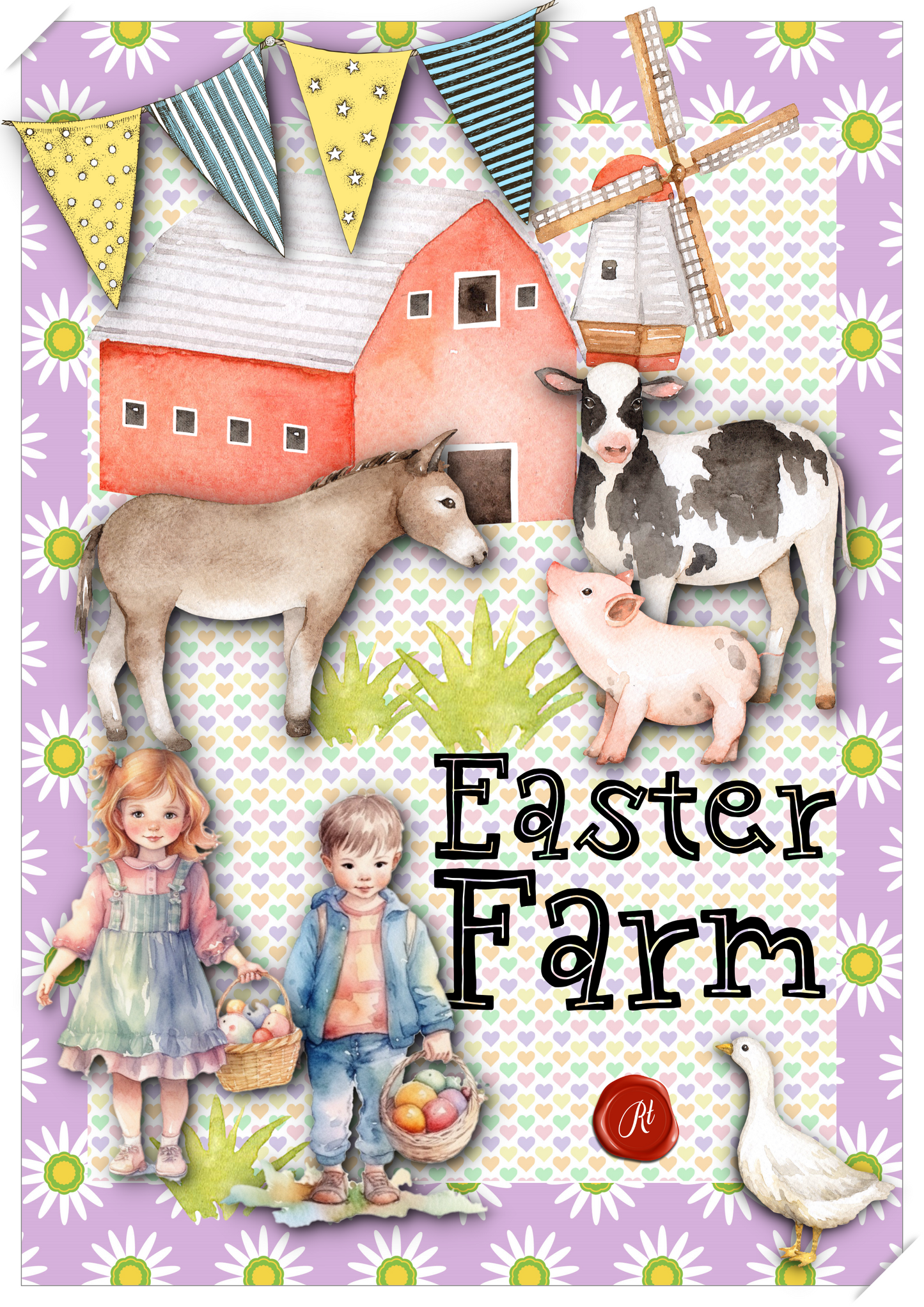 Easter Farm A4 Papecraft Collection