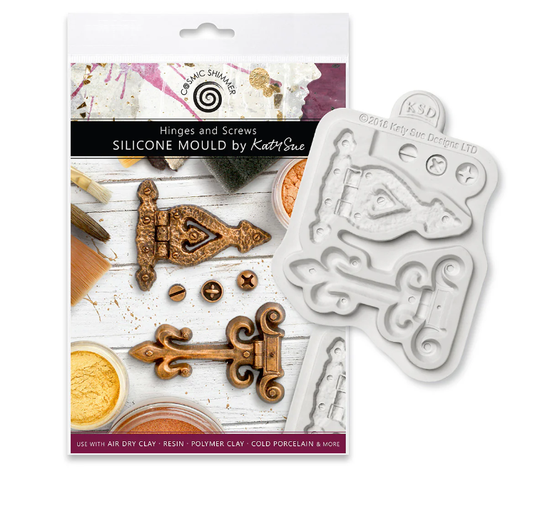 Cosmic Shimmer Hinges and Screws Silicone Mould