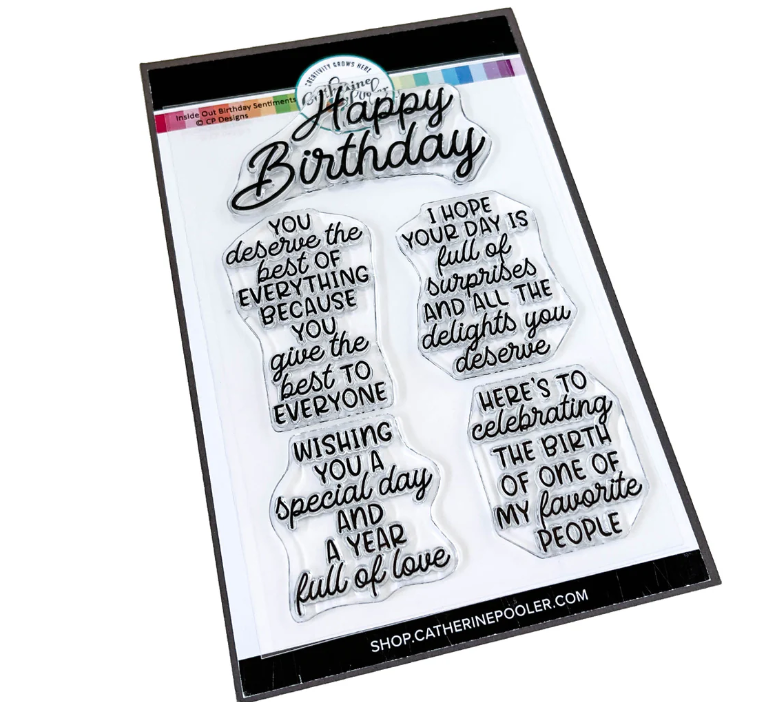 Inside Out Birthday Sentiments Stamp Set
