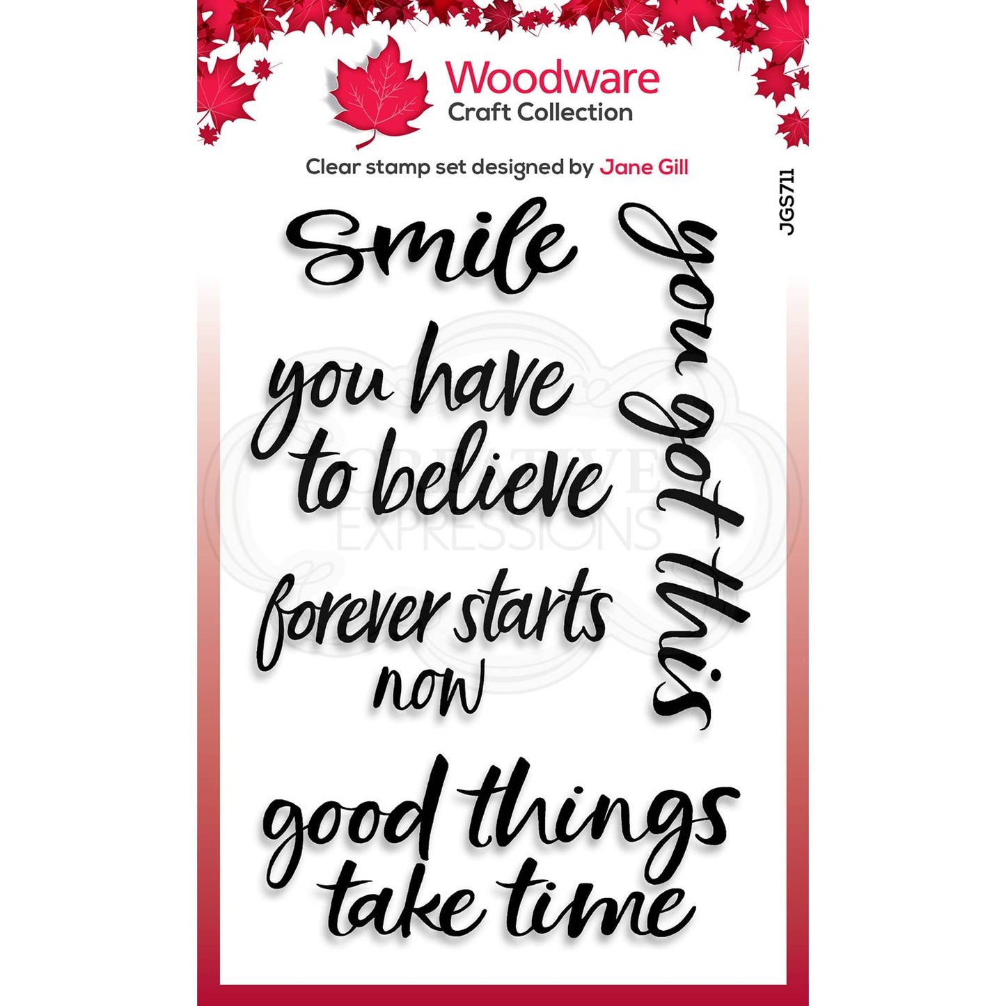Jane Gill Good Things 4 in x 6 in Clear Stamp