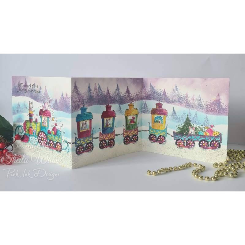 Christ-Mouse Express 6 in x 8 in Clear Stamp Set