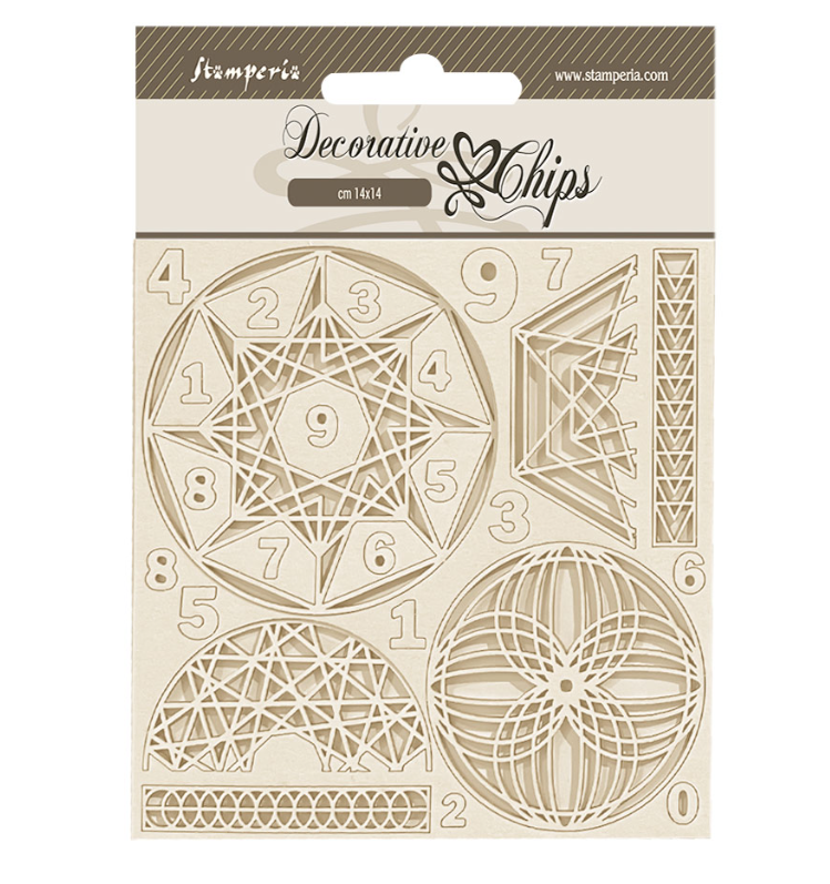 Fortune Numbers - Decorative chips cm 14x14