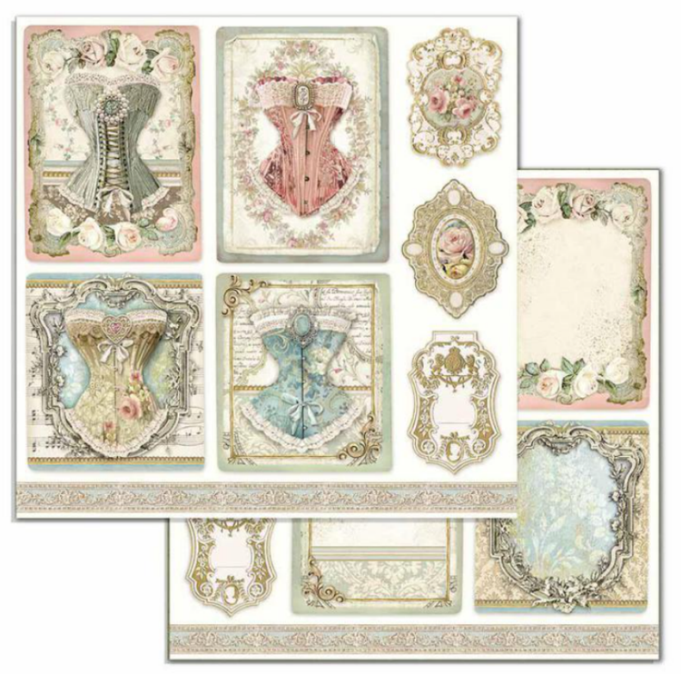 Corsets 12 x 12 Scrapbook Page