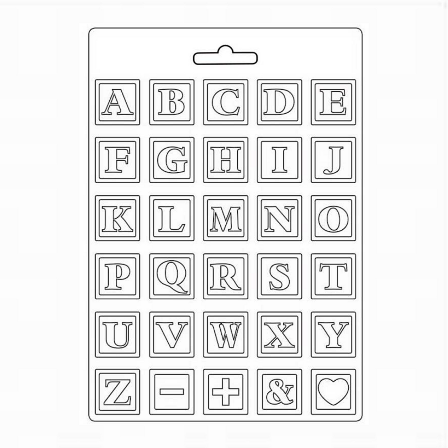 Soft Mould A4 - Day Dream Alphabet