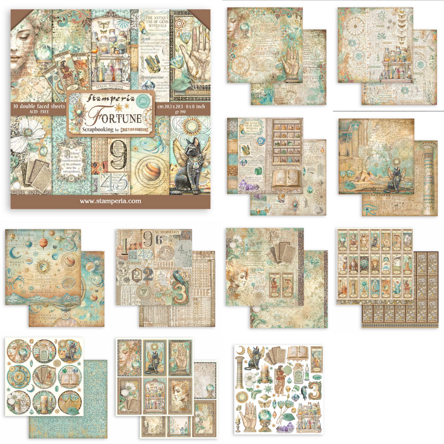 Fortune - Scrapbook Pad 8 x 8