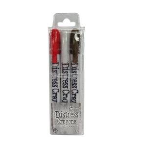 Ranger Tim Holtz Distress Crayon Set 15 (Lumberjack Plaid/Lost Shadow/Scorched Timber)
