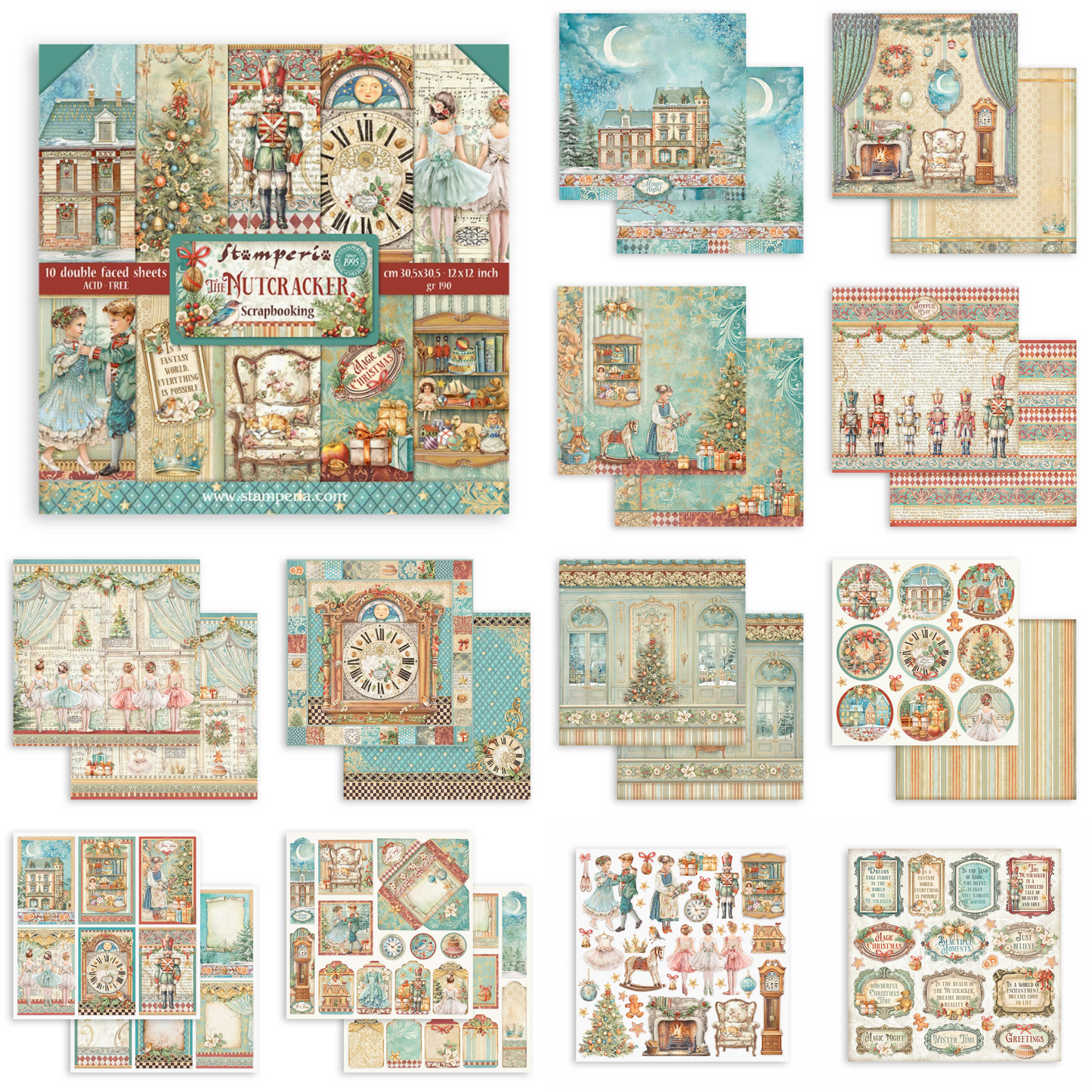The Nutcracker Scrapbooking Pad 12" x 12"