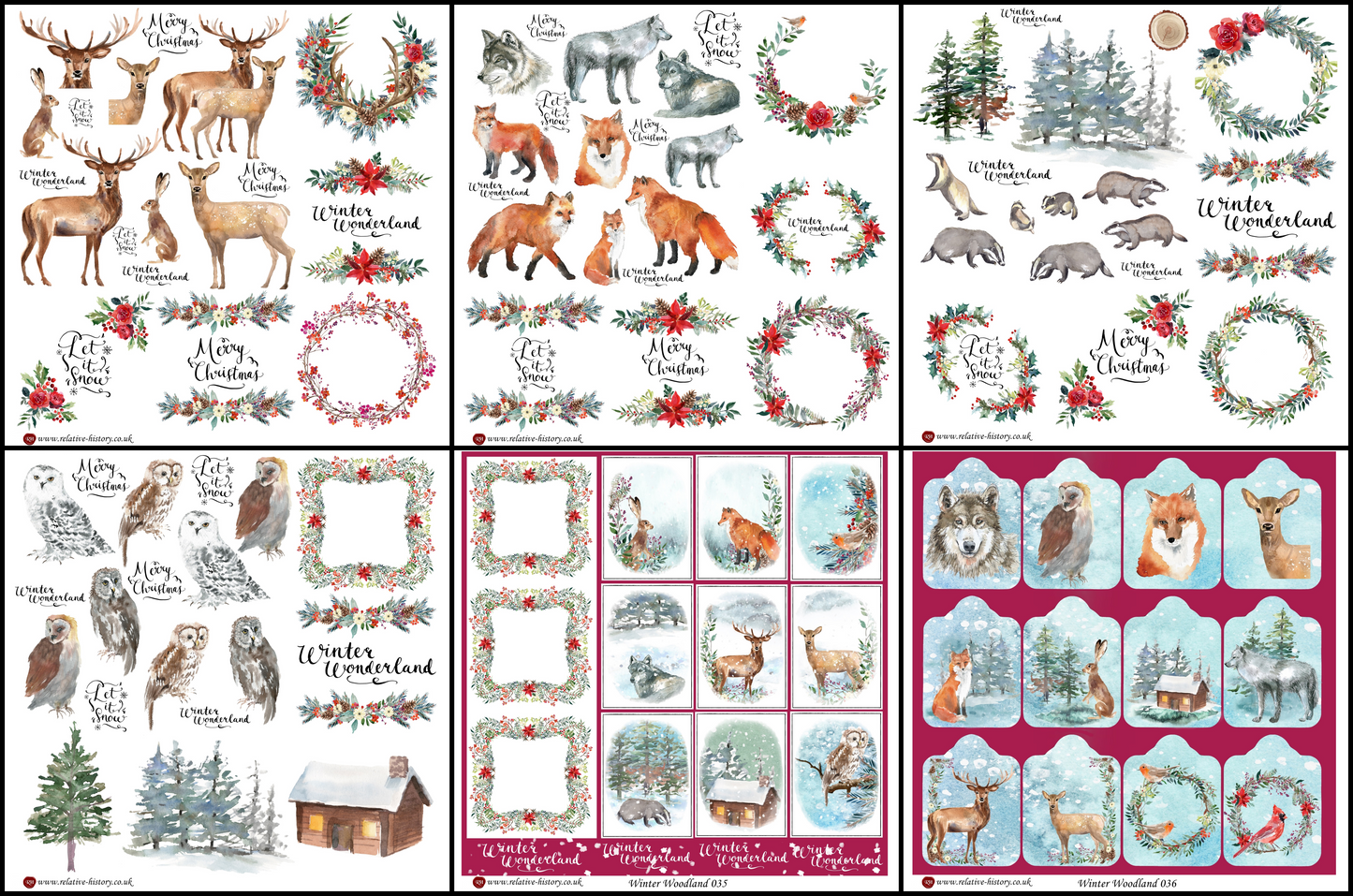 Winter Wonderland Papercraft Collection