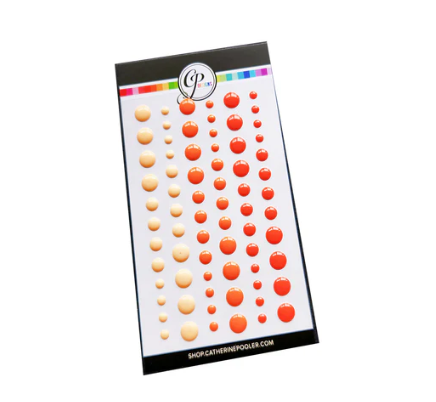 Party Oranges Enamel Dots