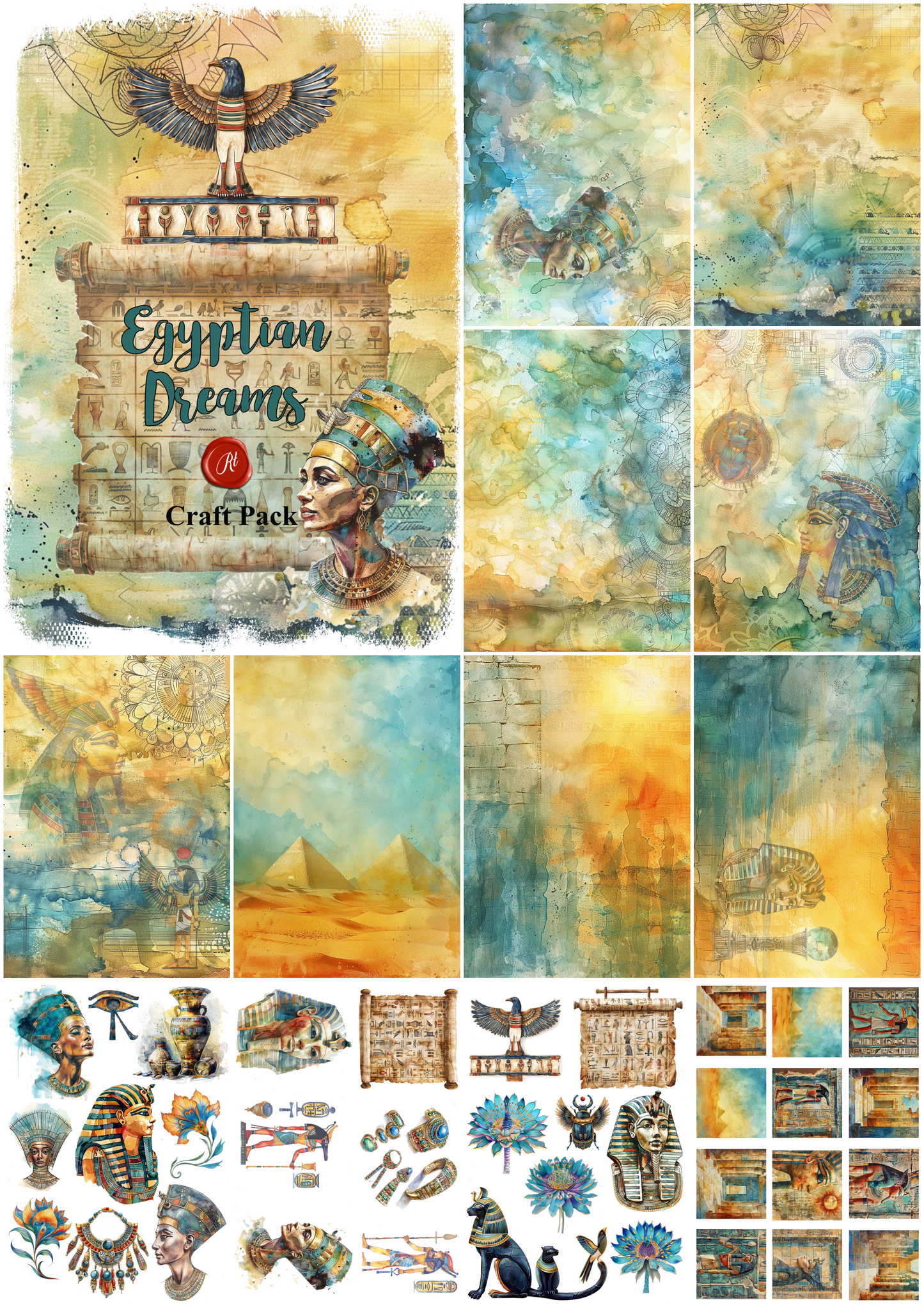 Egyptian Dreams - A4 Digital Download