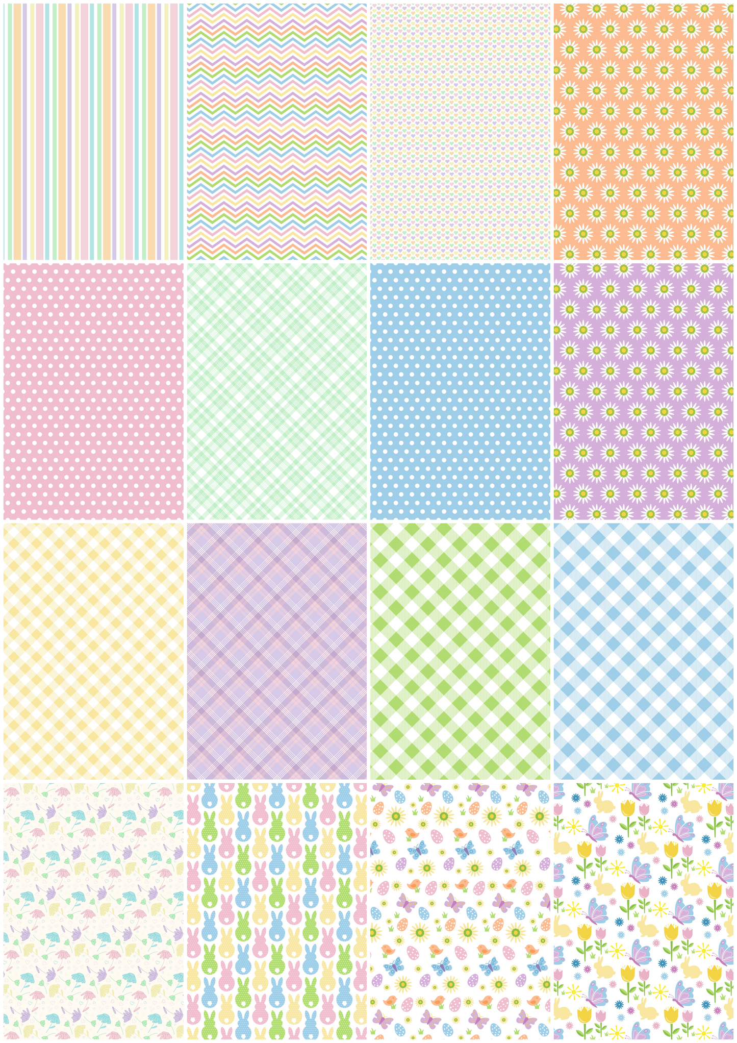 Easter Farm A4 Papecraft Collection