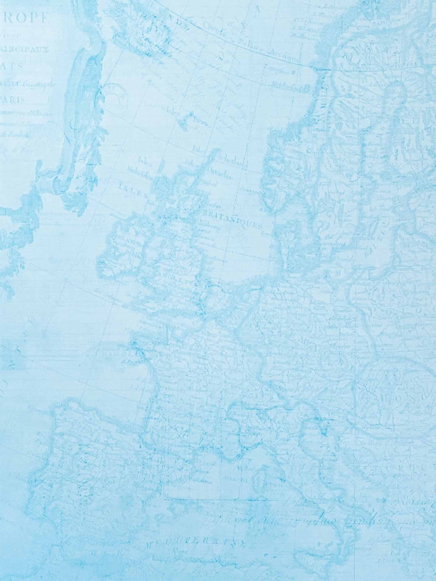Francis Vintage Map in Blue