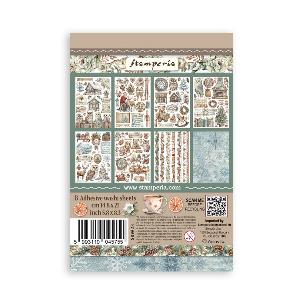 Washi pad 8 sheets A5 - The Owl's House