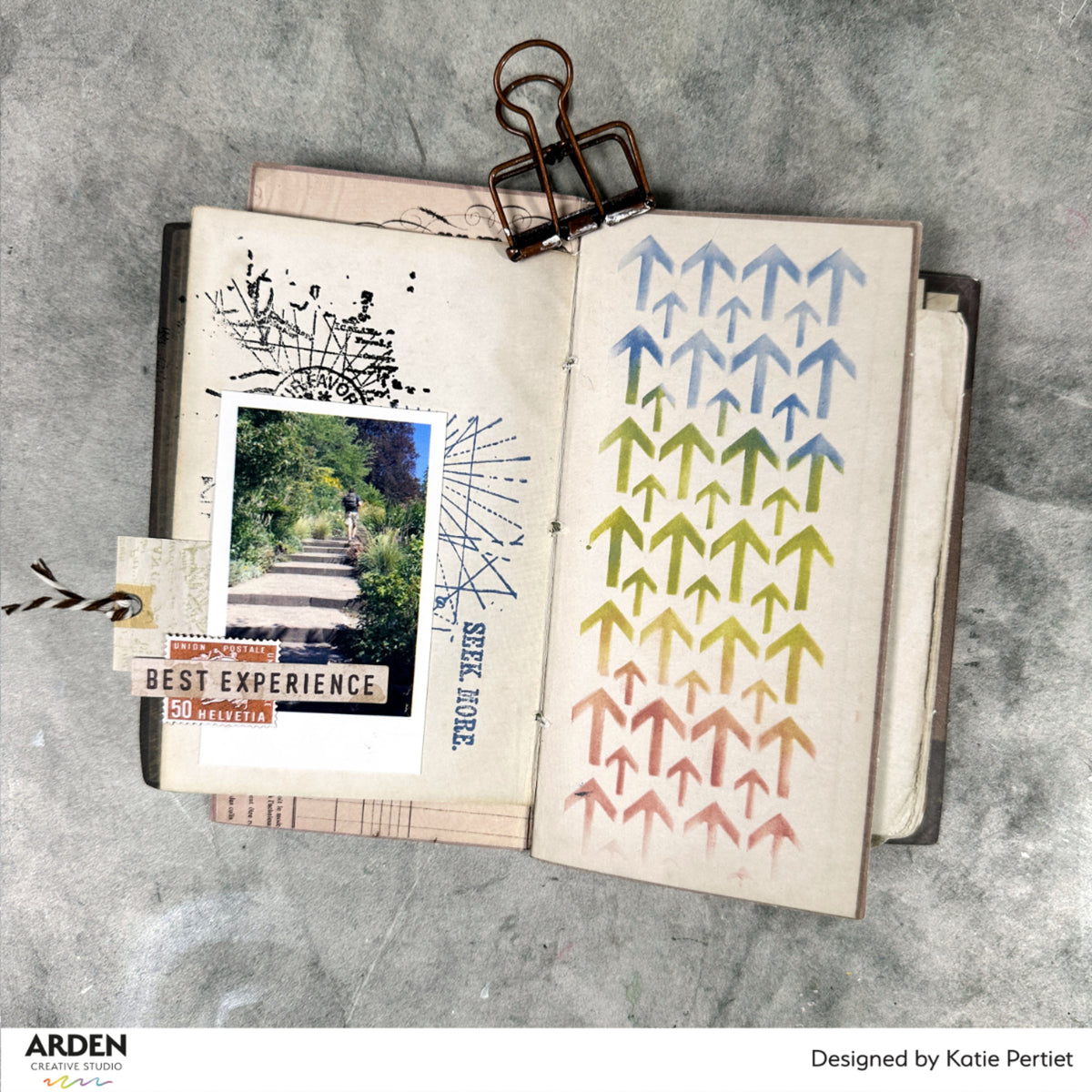 Arden Creative Studio Maker Series This Way 6in x 8in Stencil