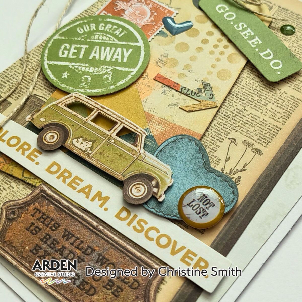 Arden Creative Studio Been There 12in x 12in Paper Pad