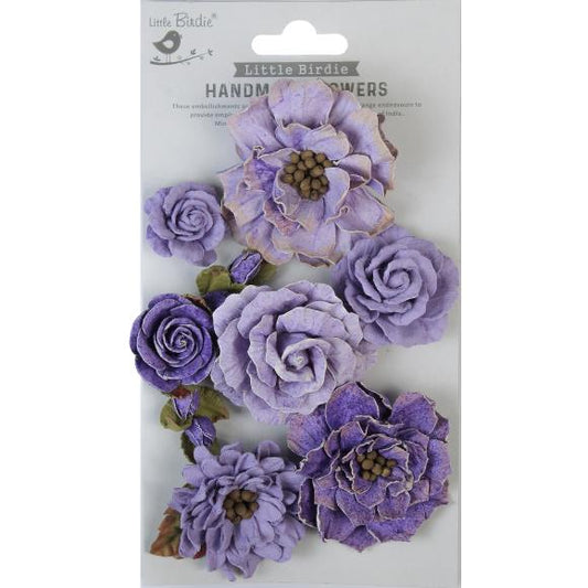 Lolita Paper Flowers 7/Pkg - Lavender Whisper