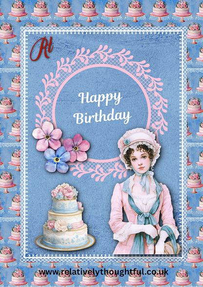 Happy Birthday - Jane Austen Digital Download