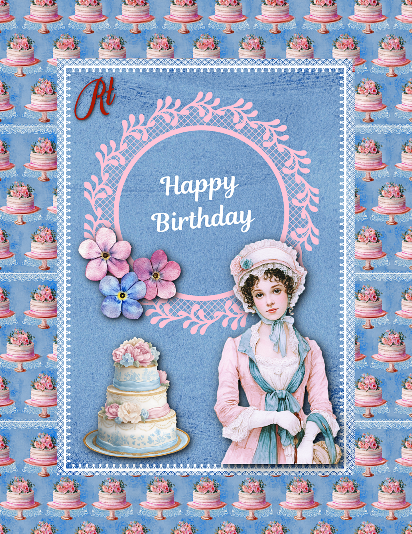 Happy Birthday - Jane Austen Digital Download