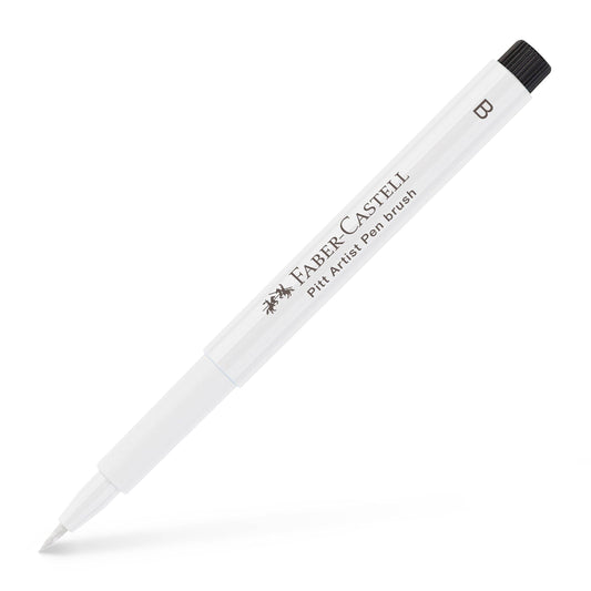 Faber-Castell PITT Artist Pen Brush Tip, White,  Marker