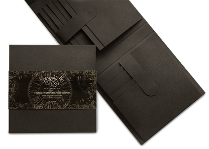 Trifold Waterfall Folio Album – Black