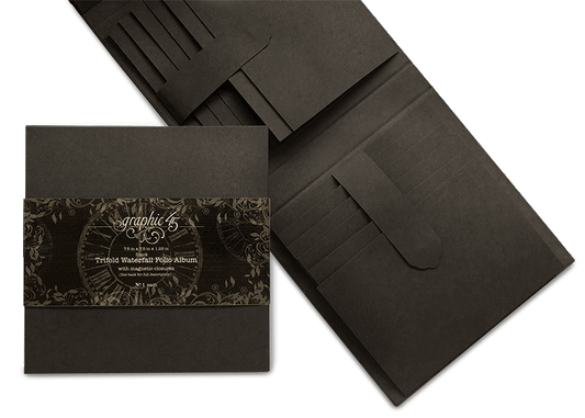Trifold Waterfall Folio Album – Black