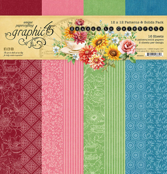 Season to Celebrate 12 x12 Patterns & Solids Pack
