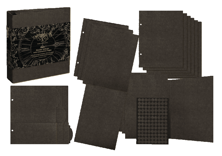 Binder Album with Interactive Pages – Black