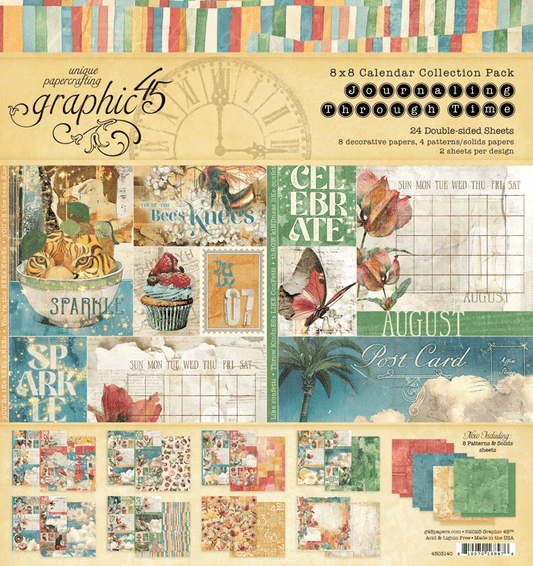 Journaling Through Time 8 X 8 Collection Pack