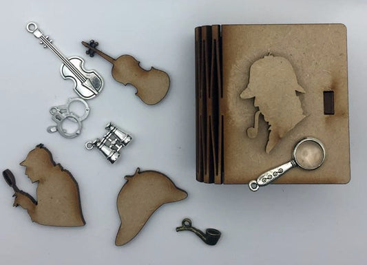 Sherlock Charm Box with Charms