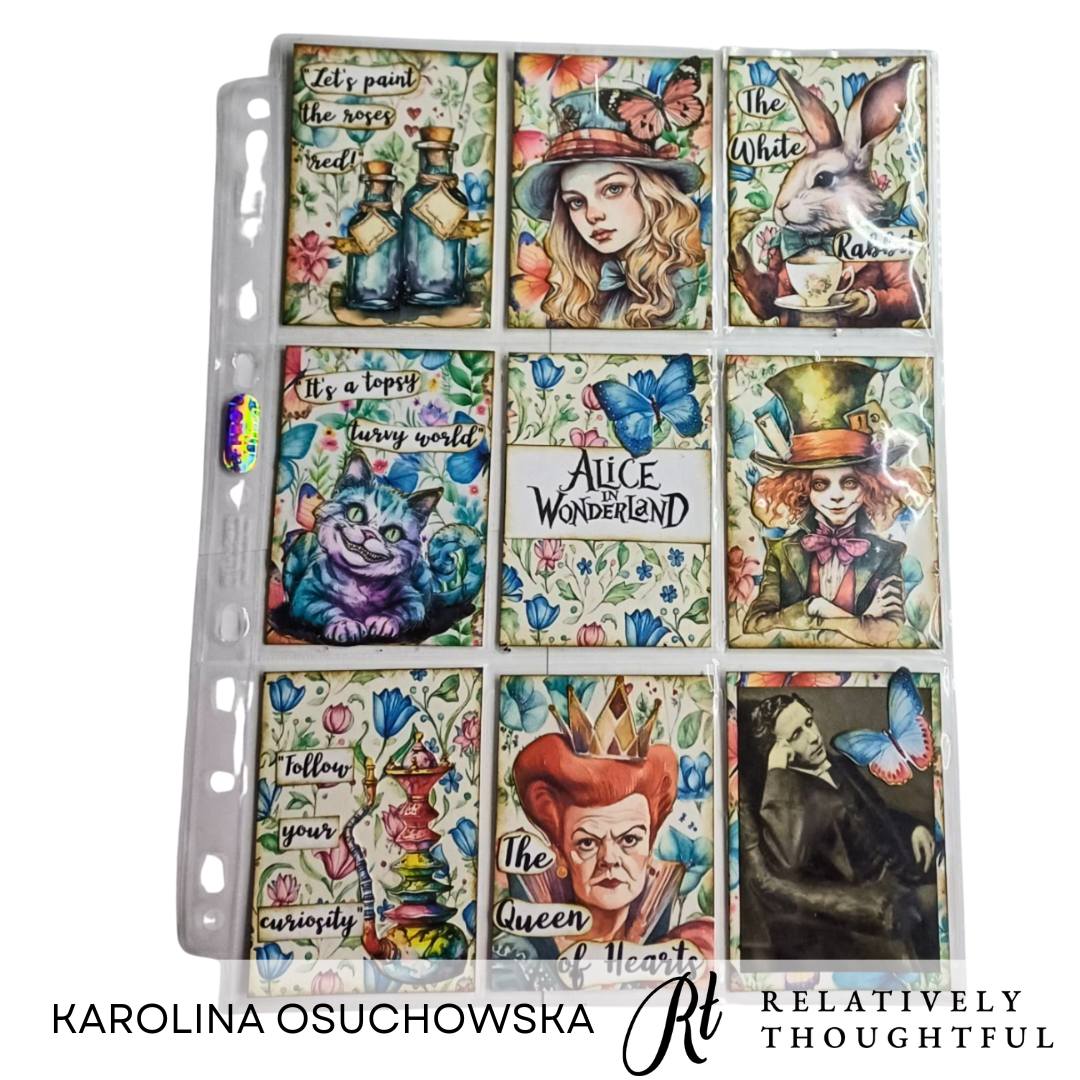 Alice's Tea Party A4 Cutting Pages - Digital Download