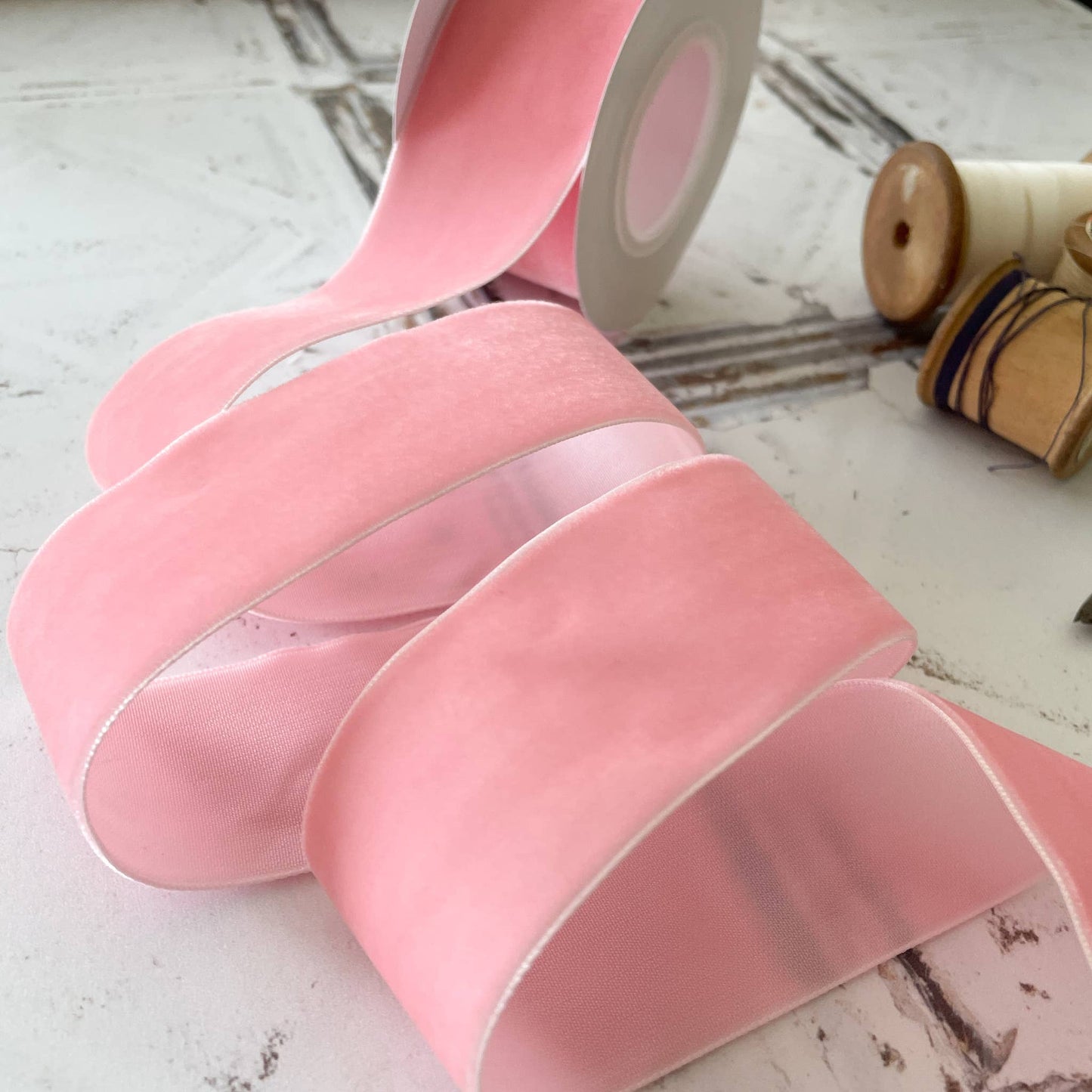 Pink Velvet Ribbon 38mm  - 3 Meter roll