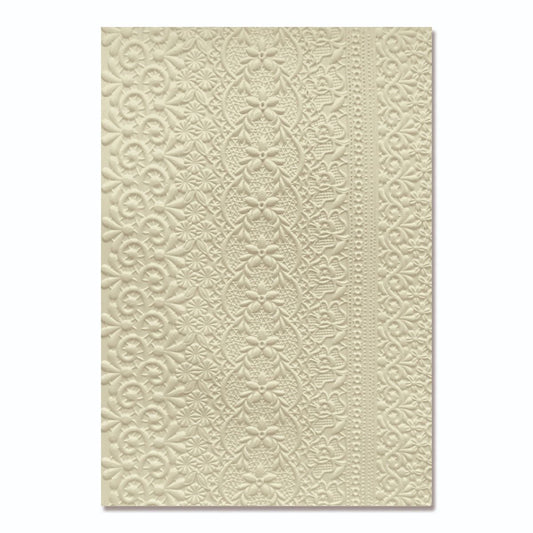 Sizzix 3D Textured Impressions A5 Embossing Folder -  Lace