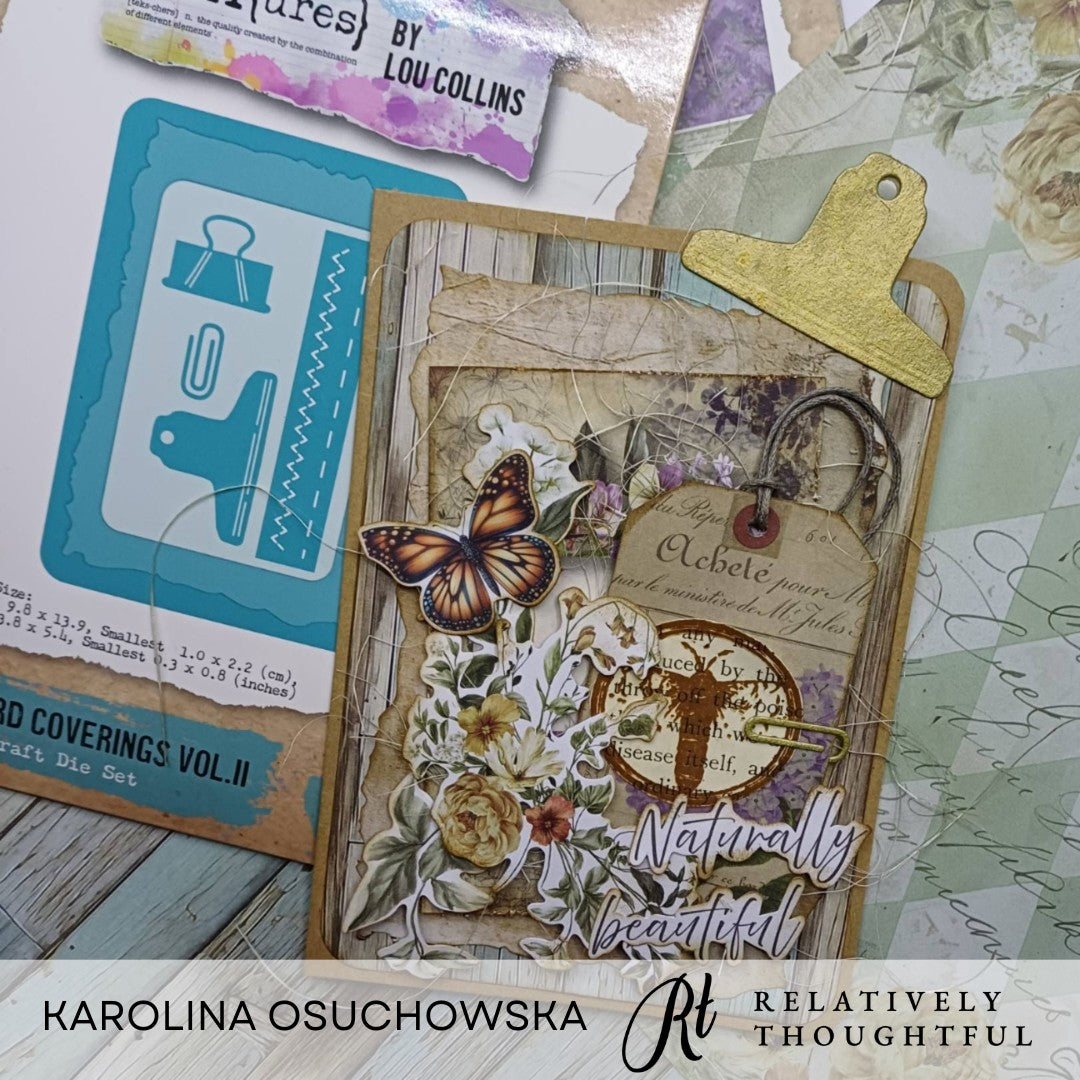 TEXT{ures} Clipboard Coverings Vol.II Craft Die Set
